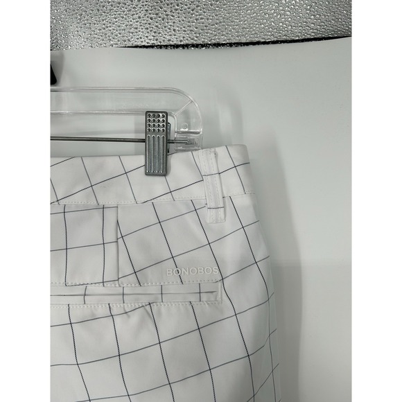 NWT Bonobos Golf‎ Chino Pants Plaid Stretch Wicking Slim Fit Straight Leg 32x32 - Picture 7 of 8